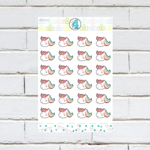 SOTY-15 / UNICORN Rainbow Planner Pegatina
