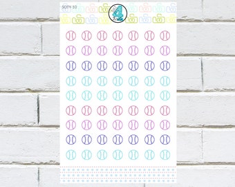 SOTY-10 | SOFTBALL Colorful Planner Sticker