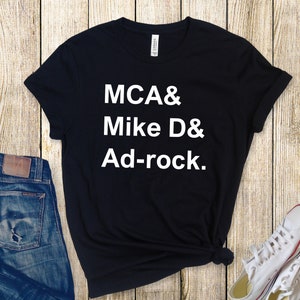 Beastie Boys T-Shirt | MCA Mike D Ad-Rock, Hip Hop Rap Tee