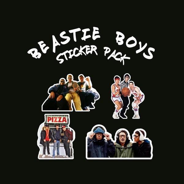 Beastie Boys Vinyl Stickers 4 pack / Mike D MCA Adrock / Band Stickers