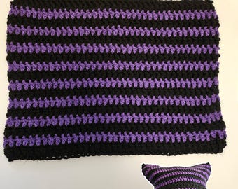 Handmade Crochet Cat Ear Beanie /Crochet Beanie/ Handmade Beanie/Unisex Cat Ear Crochet Beanie - Fun Winter Hat for All Ages