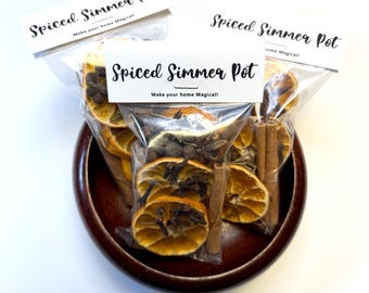 Simmer Pot Kit: Spiced Orange and Cinnamon - Stovetop Potpourri