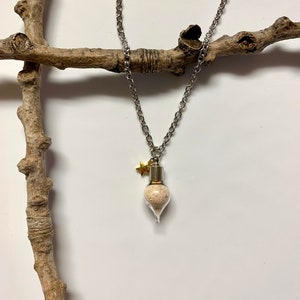 Solar Salt Talisman Necklace: Witchcraft Spell Ingredient, Fire Element