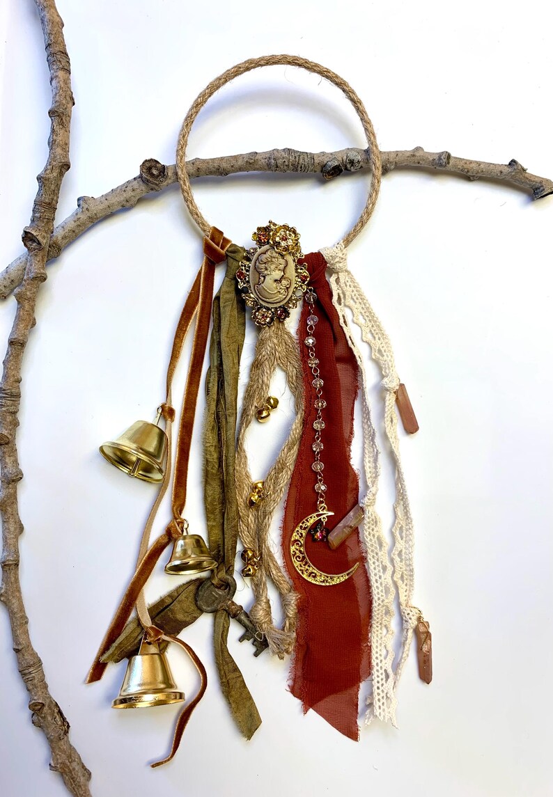 Witches Bells - the Countess - Blessing Bells for Home, Skeleton Key ...