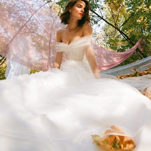 Sexy wedding dress ROSA. Simple wedding dress long wedding gown winter wedding dress image 6