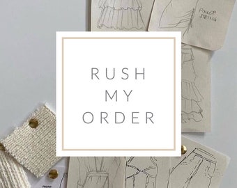 Rush order fee | Rush processing time | Expedited production time