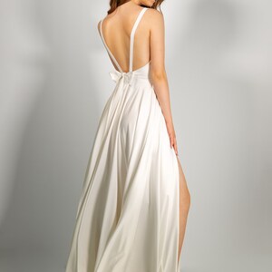 Silk wedding dress MIA. Engagement dress casual wedding dress summer cocktail dress image 2