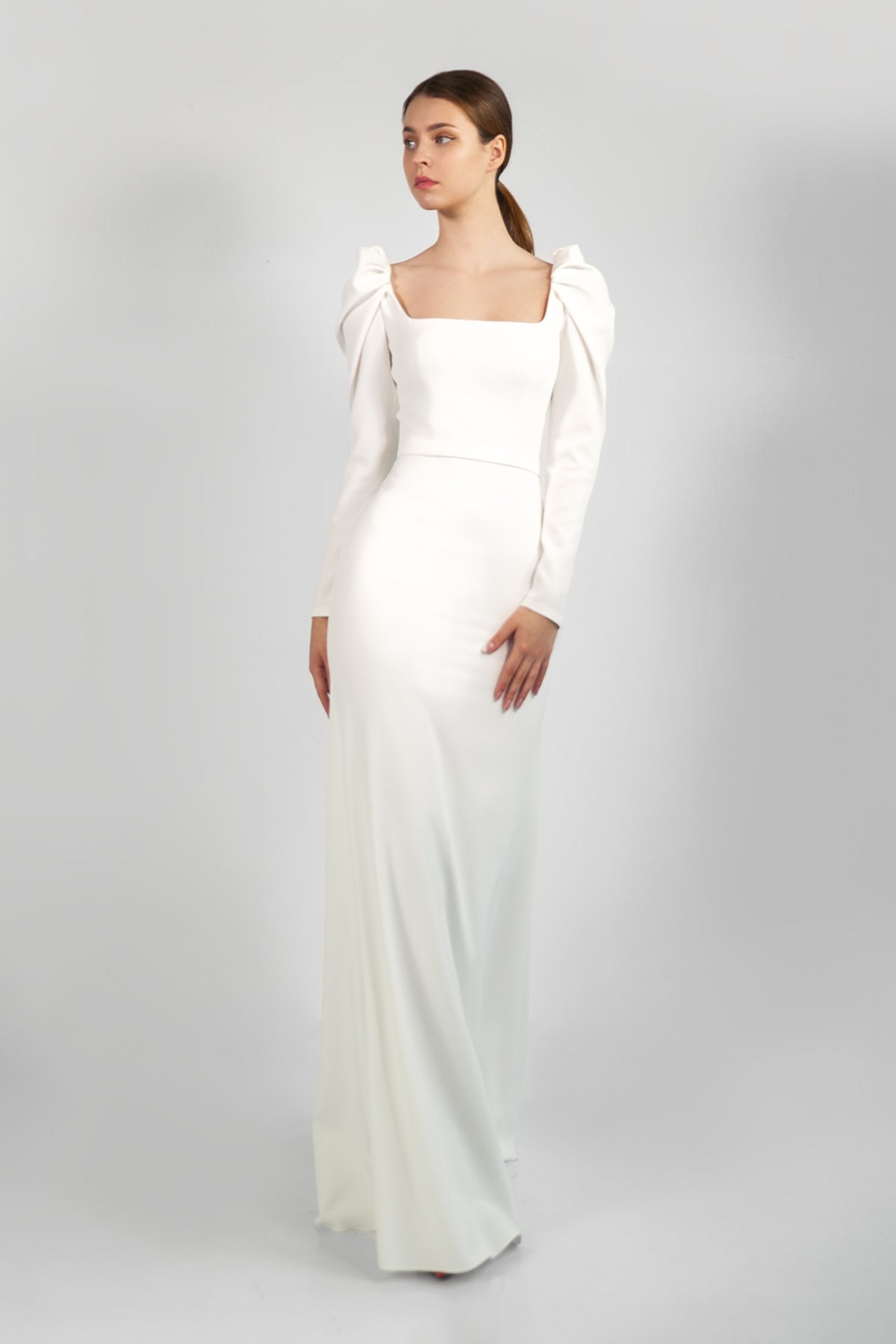 etsy modest wedding dress