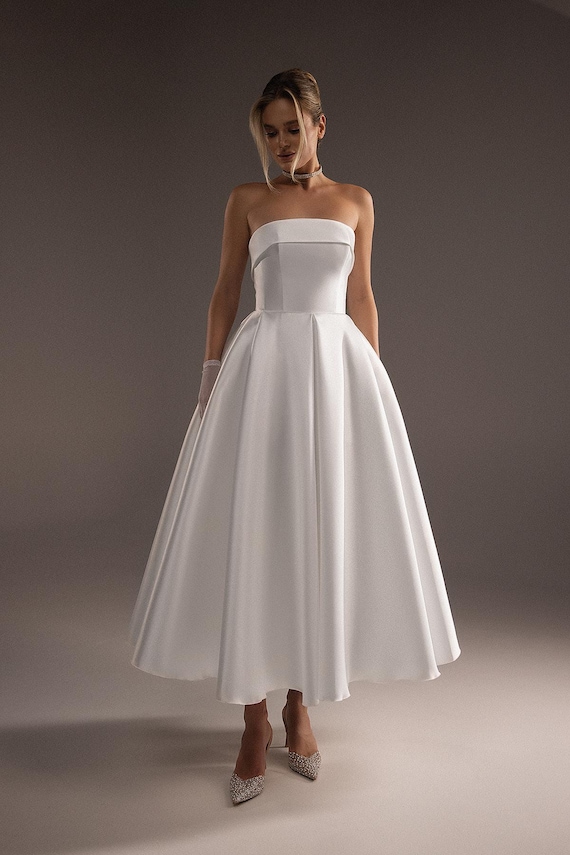 mikado formal dresses Clarisse - 3538 Deep V-Neck Floral Mikado Evening Gown 2 / White/Print main image 1