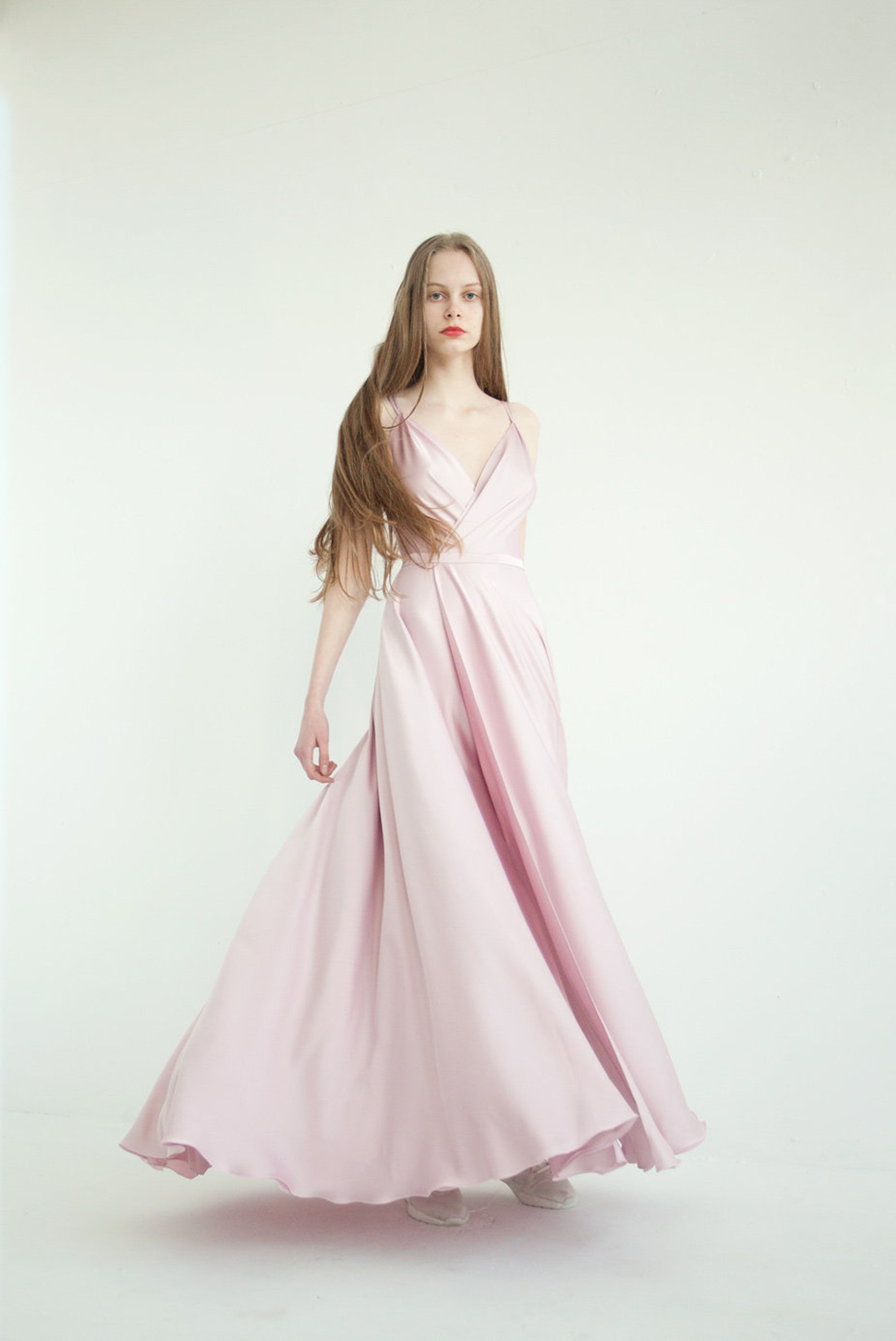 Ready to ship wedding dress. Minimalist wedding dress silk | Etsy