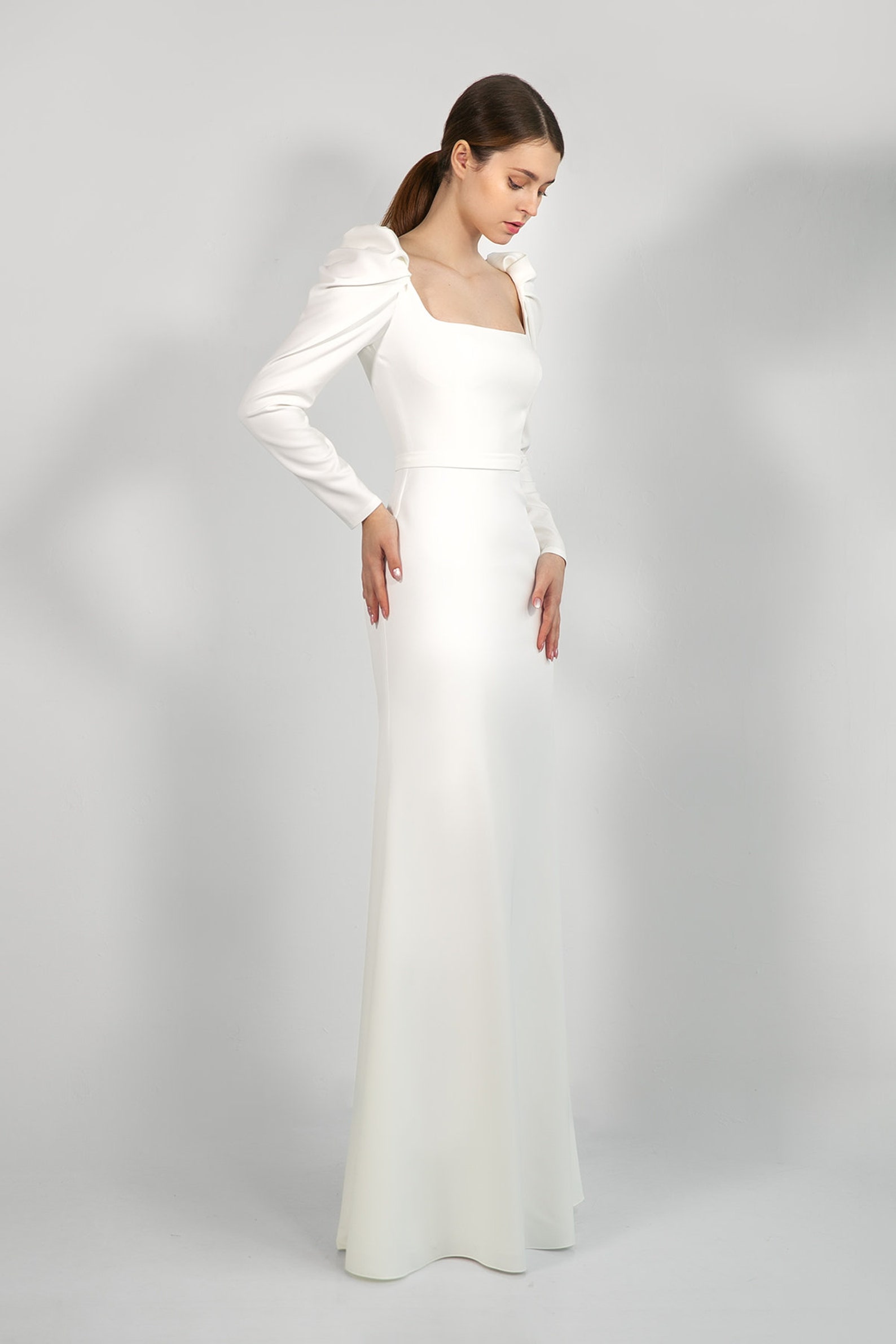 etsy modest wedding dress