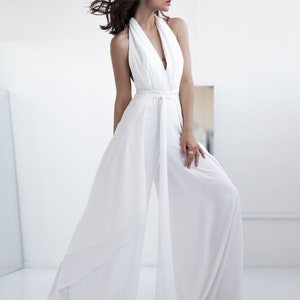 Wedding jumpsuit BONNIE. Alternative wedding dress | A-line silhouette | Wedding guest dress