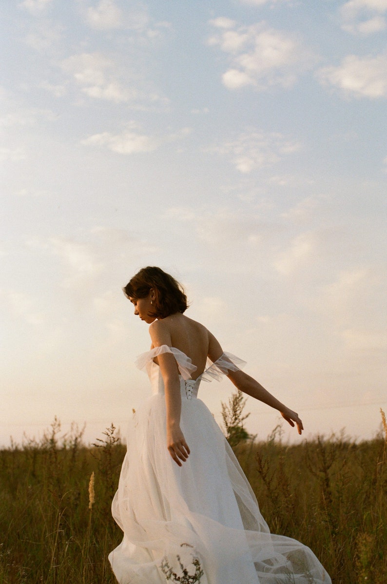 Simple Wedding Dress KIMBERLY. Reception Dress Sexy Wedding - Etsy