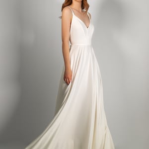 Silk wedding dress MIA. Engagement dress casual wedding dress summer cocktail dress image 3