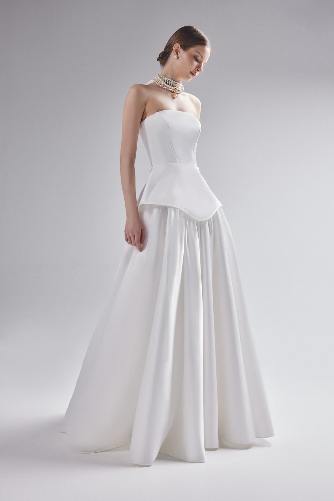 Two-piece Wedding Dress Remi: Satin Corset A-line Bridal