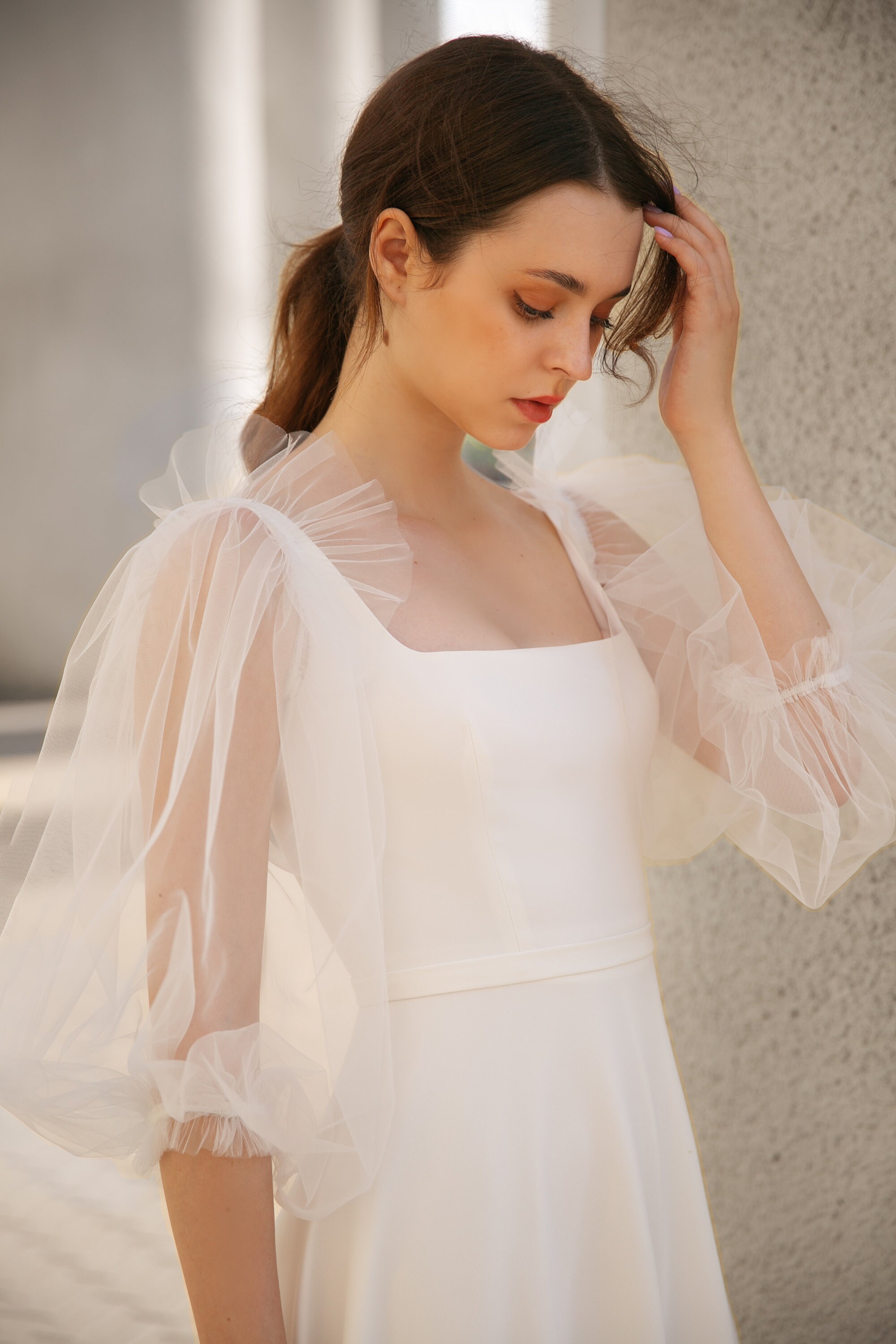 Detachable bracelet sleeves. Bridal accessories white Etsy