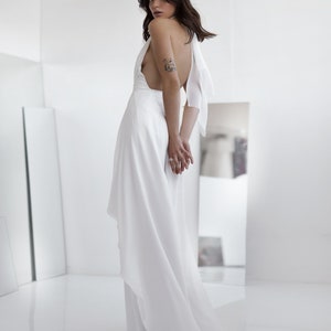 Wedding jumpsuit BONNIE. Alternative wedding dress A-line silhouette Wedding guest dress image 3