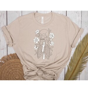 Blommigt skelett PNG: Sublimeringsdesign för flera ändamål (digital nedladdning)