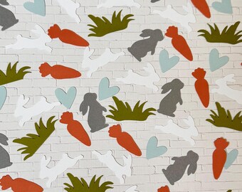 Confeti de Peter Rabbit / Baby Shower, Decoración para fiesta de Pascua