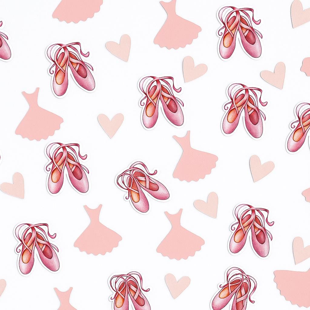 Ballet Confetti: Pink Ballerina Party Table Decoration