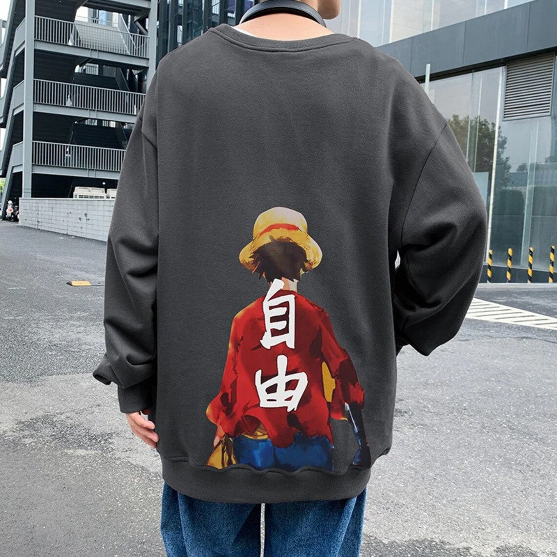 SingleRoad Mens Crewneck Sweatshirt Men 2021 Anime One Piece Etsy