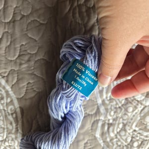 Lilac 100% Viscose Klutz Yarn
