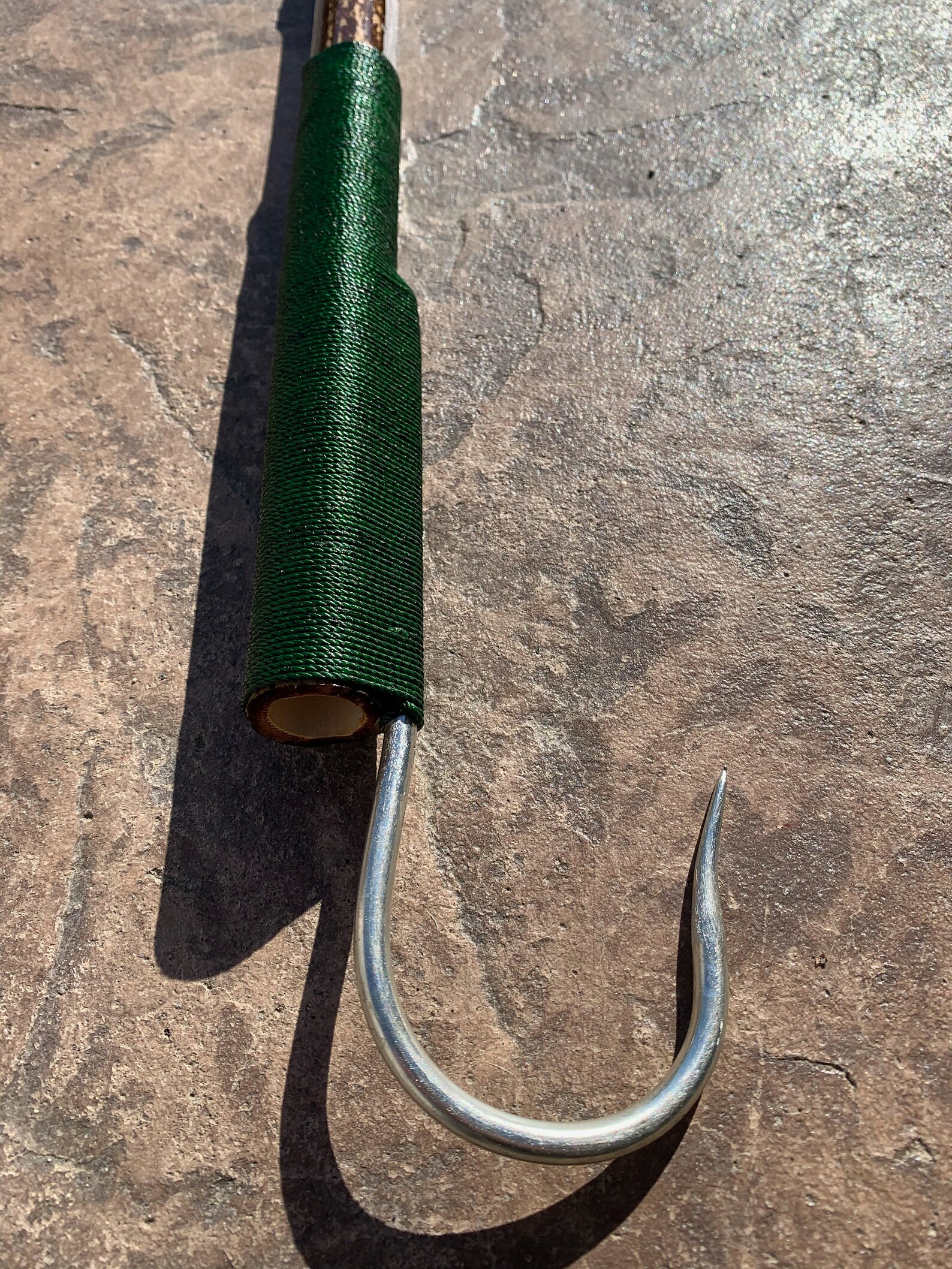 Black Bamboo Fishing Gaff Etsy