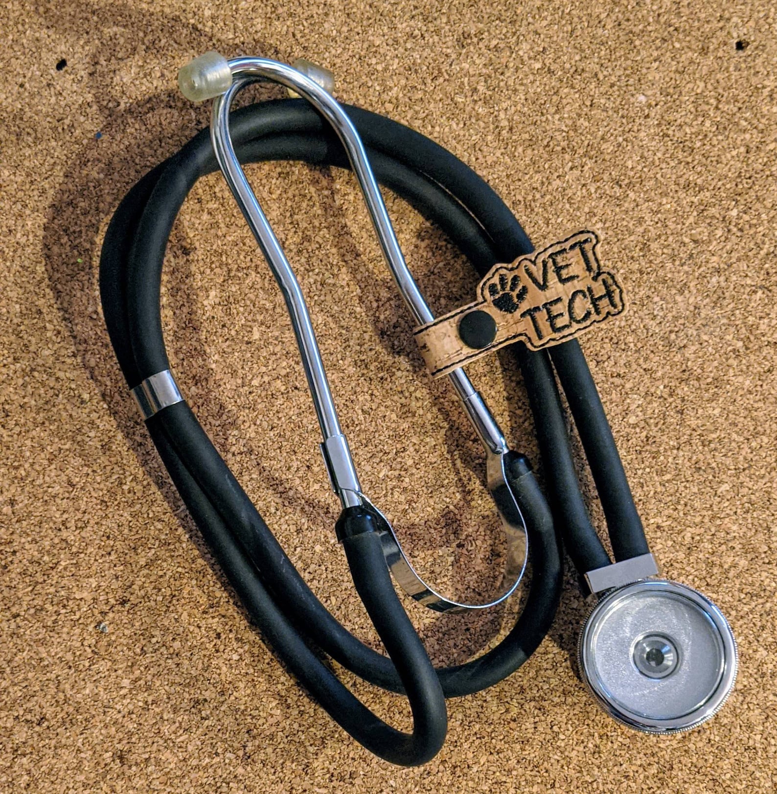 Vet Tech snap tab Stethoscope charm Etsy