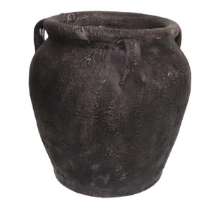 Handmade Terracotta Planter, Hand-Aged Artisan Urn, Weathered Vintage plant pot , Antique Pottery Centerpiece, Farmhouse Rustic Décor