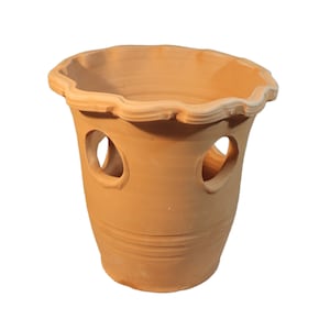 Handmade Strawberry Terracotta Plant Pot, clay Planter with holes