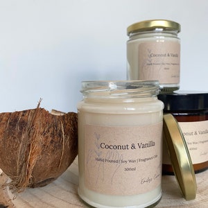 Coconut & Vanilla | Natural Soy Wax Candle