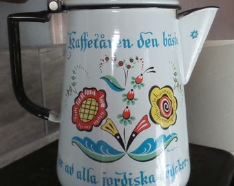 Metal Pot Small Enamel Coffee Pot Red and White Vintage Coffee Pot Small Vase Christmas Red Decor Enamel Pot of Turkish Coffee Milk Pot
