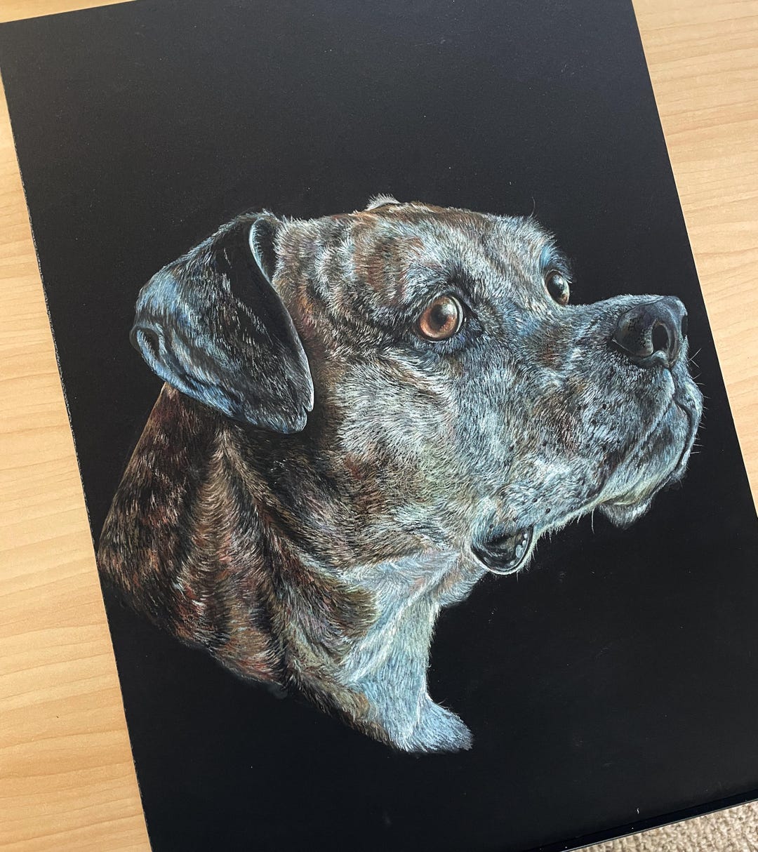 Custom Hand Drawn Colored Pencil Pet Portrait | Memorial Pet Gift ...