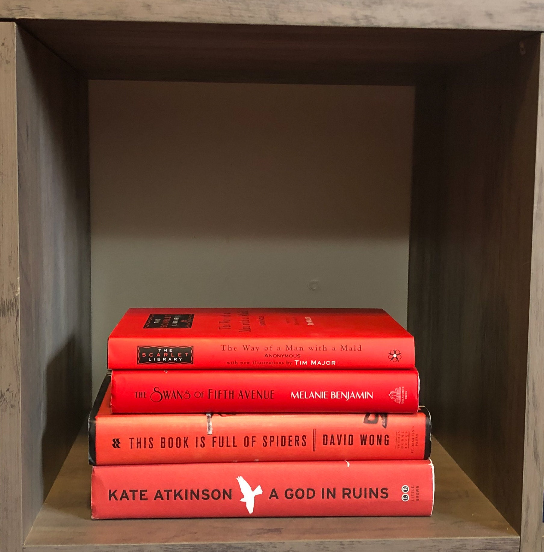 Bundle of 4 Red Hardcover Books Etsy