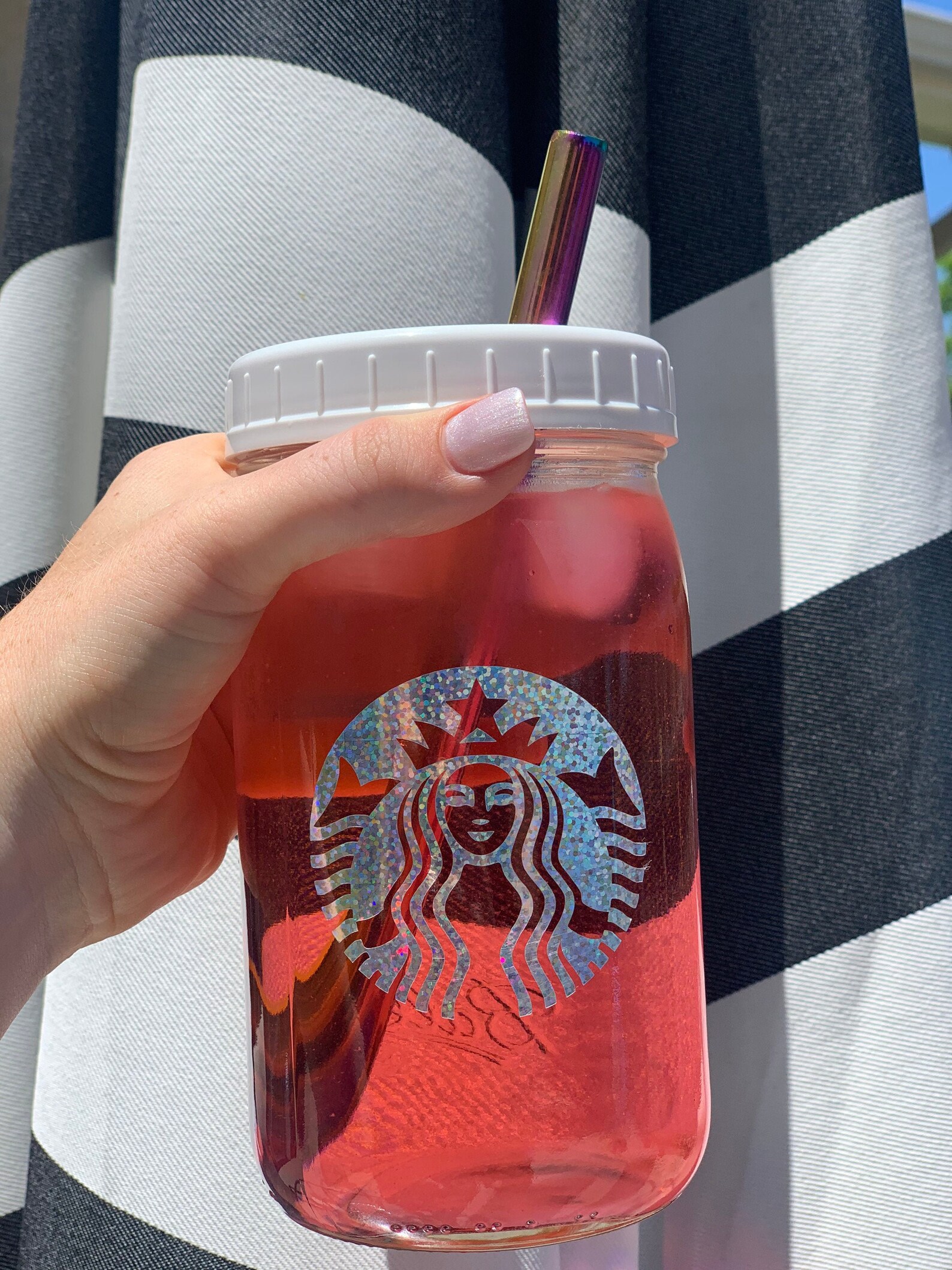 Starbucks Cup Mason Jar Etsy