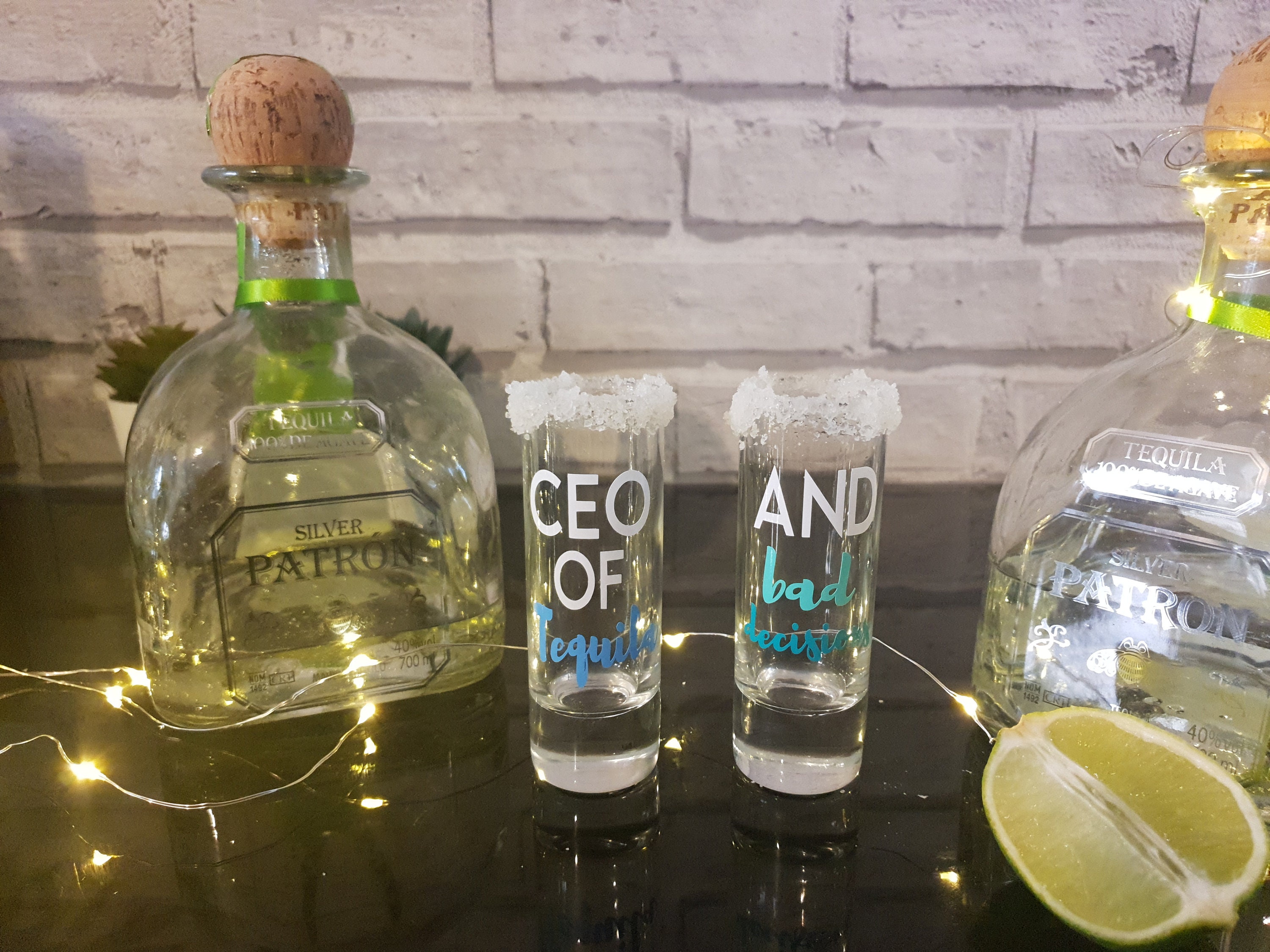 Tequila Shot Set personalised gift present Etsy