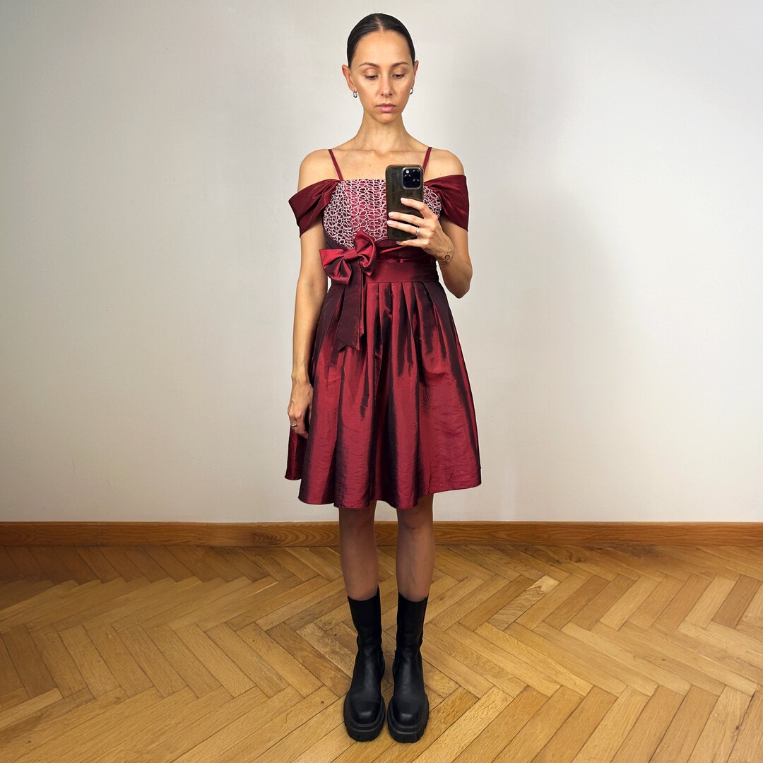 Vintage Buttoned Midi Dress