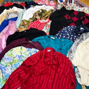 50 x Vintage Clothes Mix, Vintage Mix Bundle, Set of 50 vintage items, Vintage mystery box