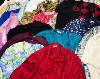 100 x Vintage Clothes Mix, Vintage Mix Bundle, Set of 100 vintage items, Vintage mystery box