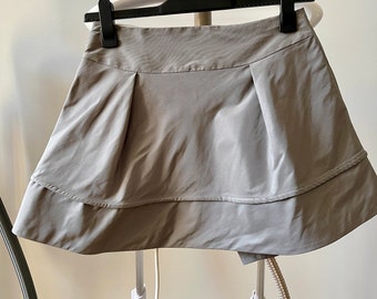 Vintage Grey Mini Skirt, A-line Designer Mini Skirt - Etsy