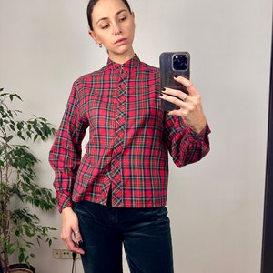 Blusas cuadradas rojas shop