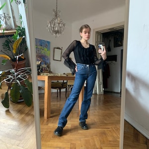 Blue FIORUCCI High Waisted Jeans , Women&#39; s Jeans