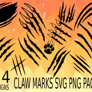 Claw Marks SVG PNG Design bundle stickers design pack cricuit designs, car sticker claw marks svg png cricuit, claws svg cricuit vector claw