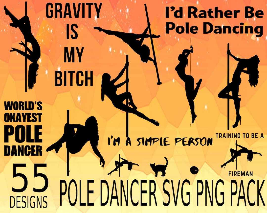 Pole Dancer SVG PNG Bundle, Dance Pole, Firefighter in Training Svg