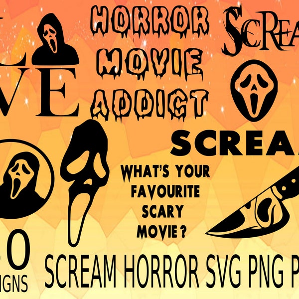 Scary Horror SVG, svg png bundle, scary svg png, horror killer svg, scary killer with mask, horror movie, scream svg png, scary movie vector