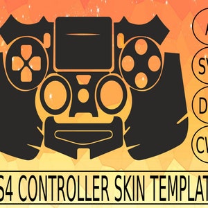 Modello skin controller PS4 SVG AI DXF modello file corel per creare la tua skin adesiva, skin controller PS4, modello skin controllo gioco