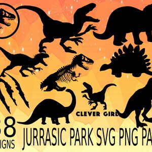 Jurrasic Park SVG PNG Design Bundle Aufkleber Design Pack Cricut-Designs, Jurrasic Park Vektoren, Designs, Dinosaurier, cleveres Mädchen Dino svg