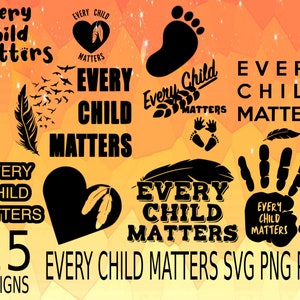 Chaque enfant compte, pack vectoriel SVG, clipart vectoriel, chaque enfant compte, les enfants comptent, aidez les enfants svg png, chaque enfant et chaque enfant