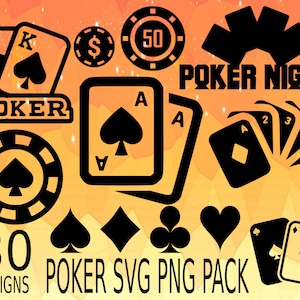 Lots de poker SVG PNG Desing, joueur de poker svg, soirée poker, cartes, jokers, reine, rois, joueur de poker svg png, cartes de poker svg png, jeton