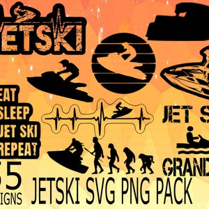 Jetski stickers stickers SVG PNG ontwerp bundel cricuit ontwerp pack cricuit stencils jetski stickers zomer jetskiën, waterpret, jetski's